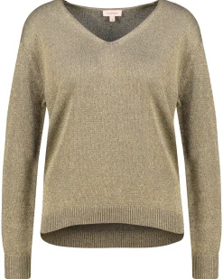 Damen Strickpullover aus Glitzergarn