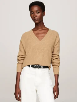 Damen Strickpullover aus Wolle mit Kaschmir Relaxed Fit