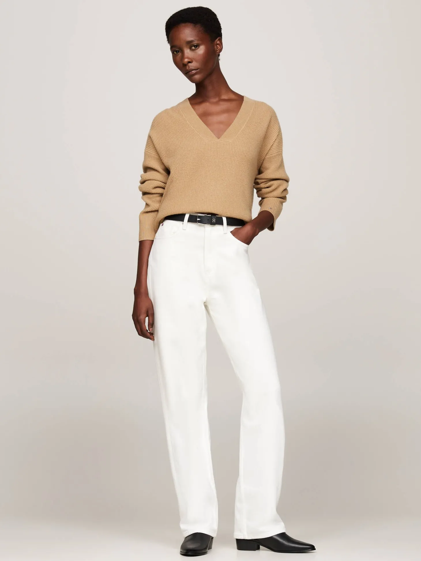 Damen Strickpullover aus Wolle mit Kaschmir Relaxed Fit