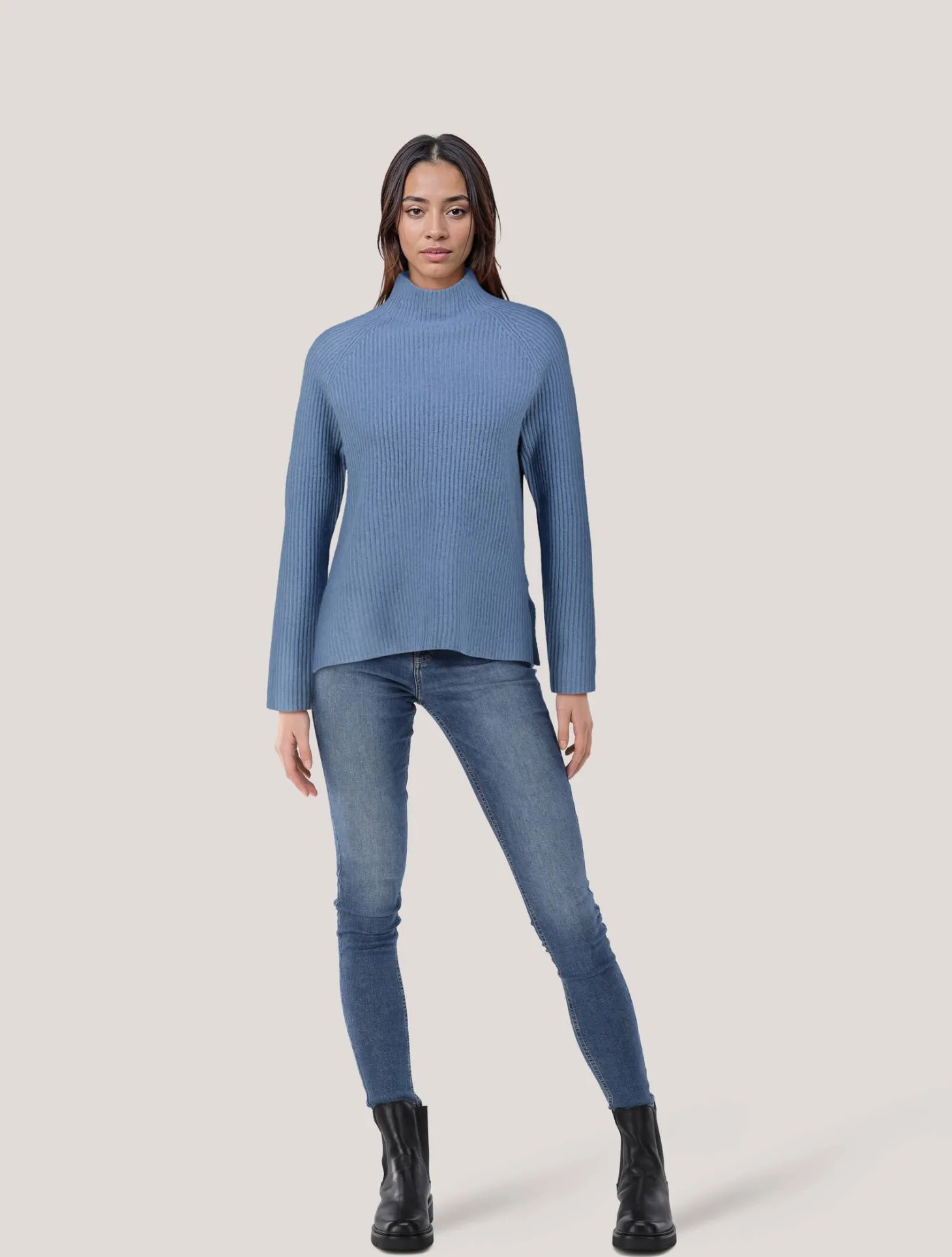 Damen Strickpullover aus Wolle mit Kaschmir