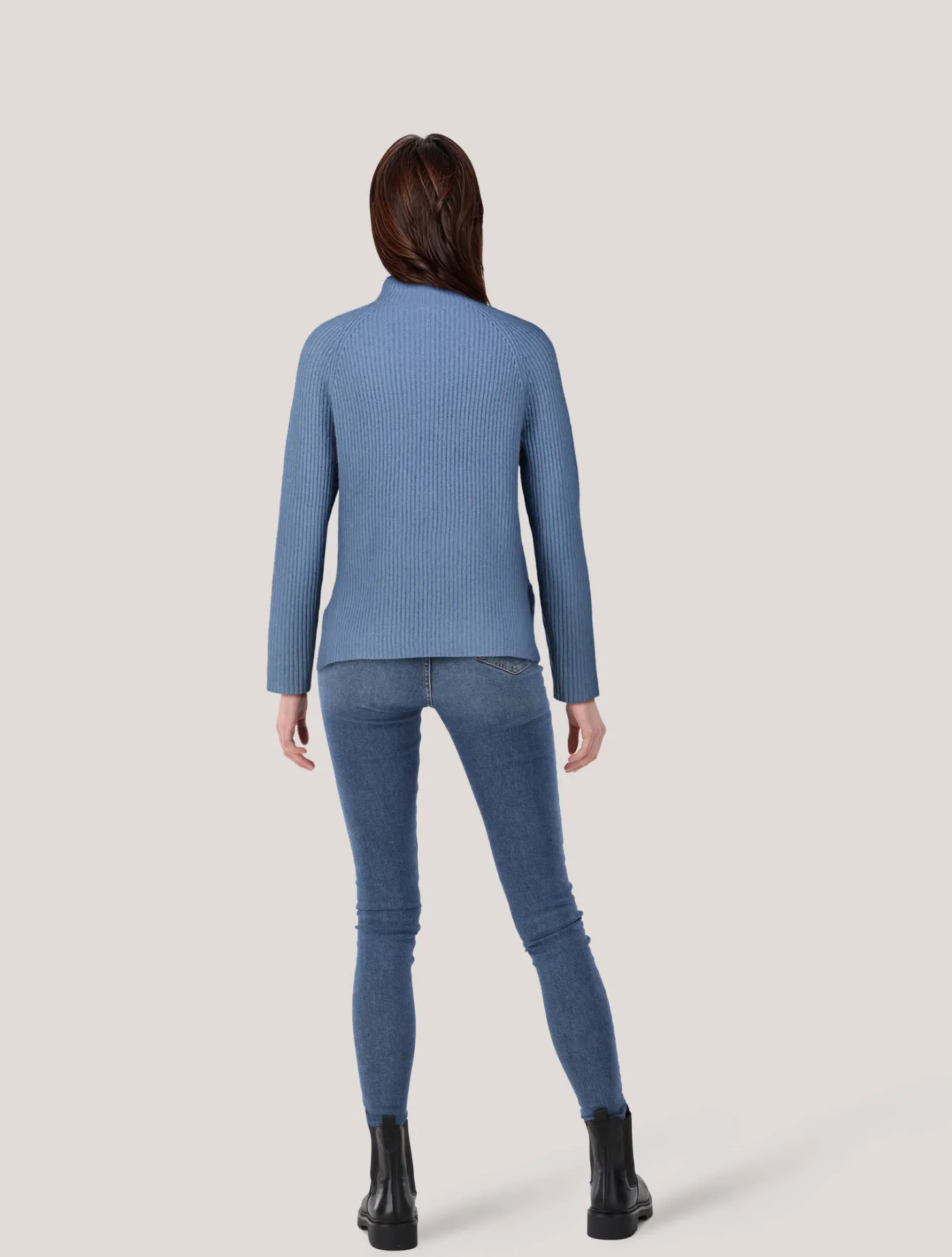 Damen Strickpullover aus Wolle mit Kaschmir