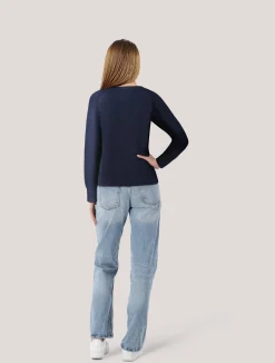 Damen Strickpullover aus Bio-Baumwolle Loose Fit