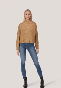 Damen Strickpullover mit Wolle und Alpaka