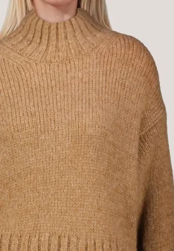 Damen Strickpullover mit Wolle und Alpaka