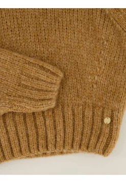 Damen Strickpullover mit Wolle und Alpaka