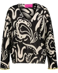 Damen Strickpullover mit Leinen