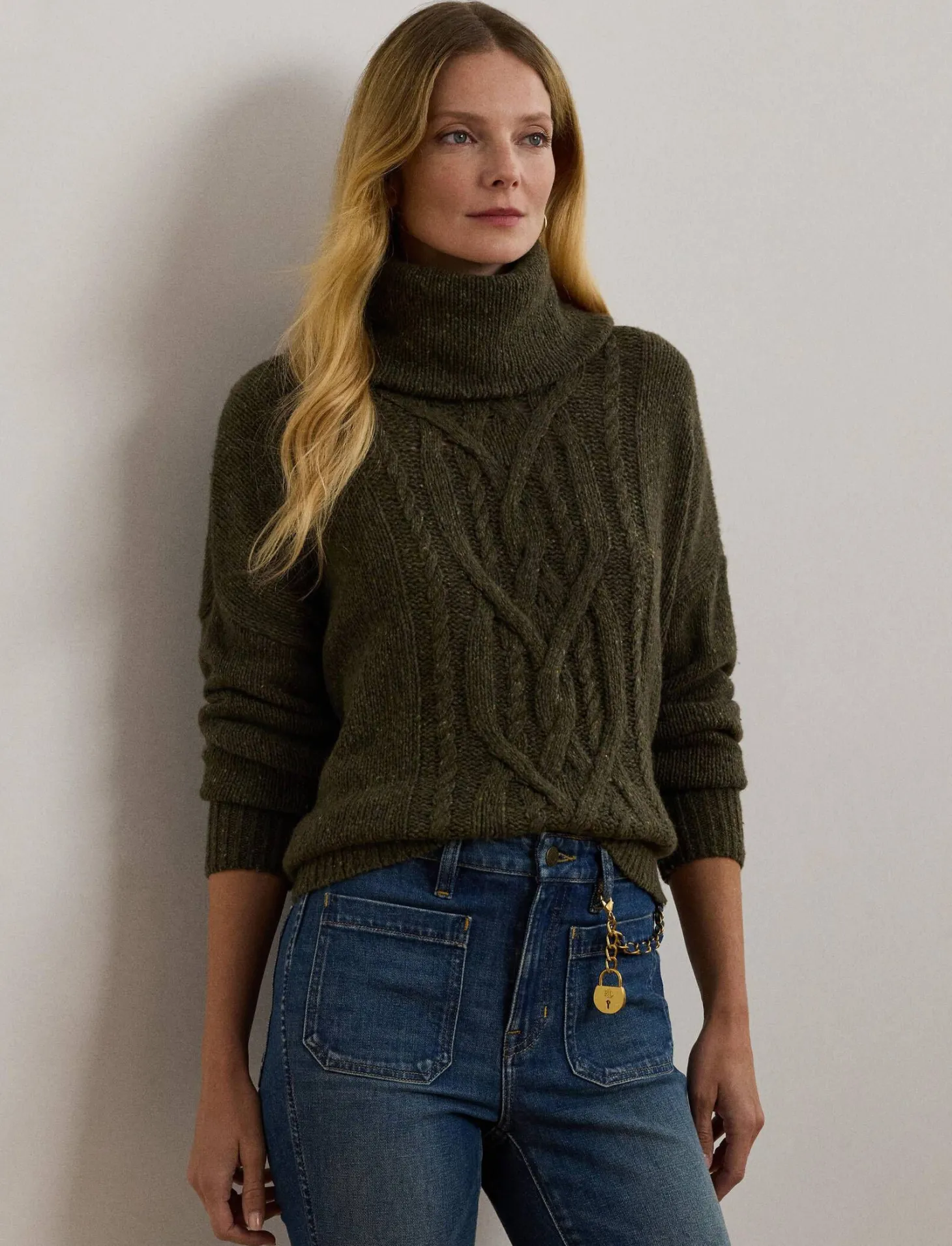 Damen Strickpullover mit Rollkragen