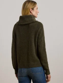 Damen Strickpullover mit Rollkragen