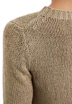 Damen Strickpullover mit Bio-Baumwolle Slim Fit