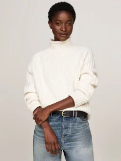 Damen Strickpullover mit Recycling-Wolle