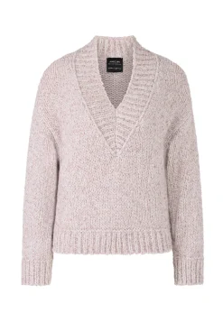 Damen Strickpullover mit Mohair und Alpaka