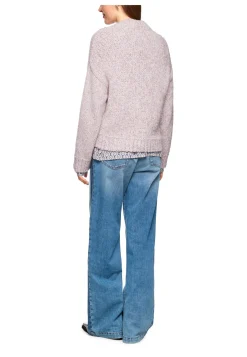 Damen Strickpullover mit Mohair und Alpaka