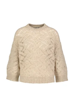 Damen Strickpullover mit Alpaka und Wolle