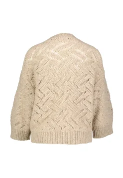 Damen Strickpullover mit Alpaka und Wolle