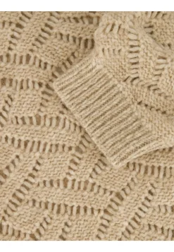 Damen Strickpullover mit Alpaka und Wolle