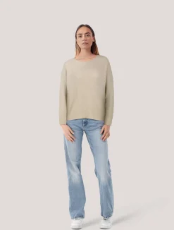 Damen Strickpullover mit Alpaka