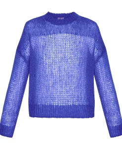 Damen Strickpullover mit Mohair und Wolle OPEN WAVE