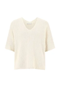 Damen Strickpullover mit Leinen