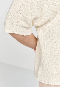 Damen Strickpullover mit Leinen