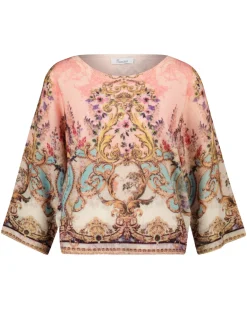 Damen Strickpullover ORNAMENT aus Wolle mit Kaschmir Boxy Fit