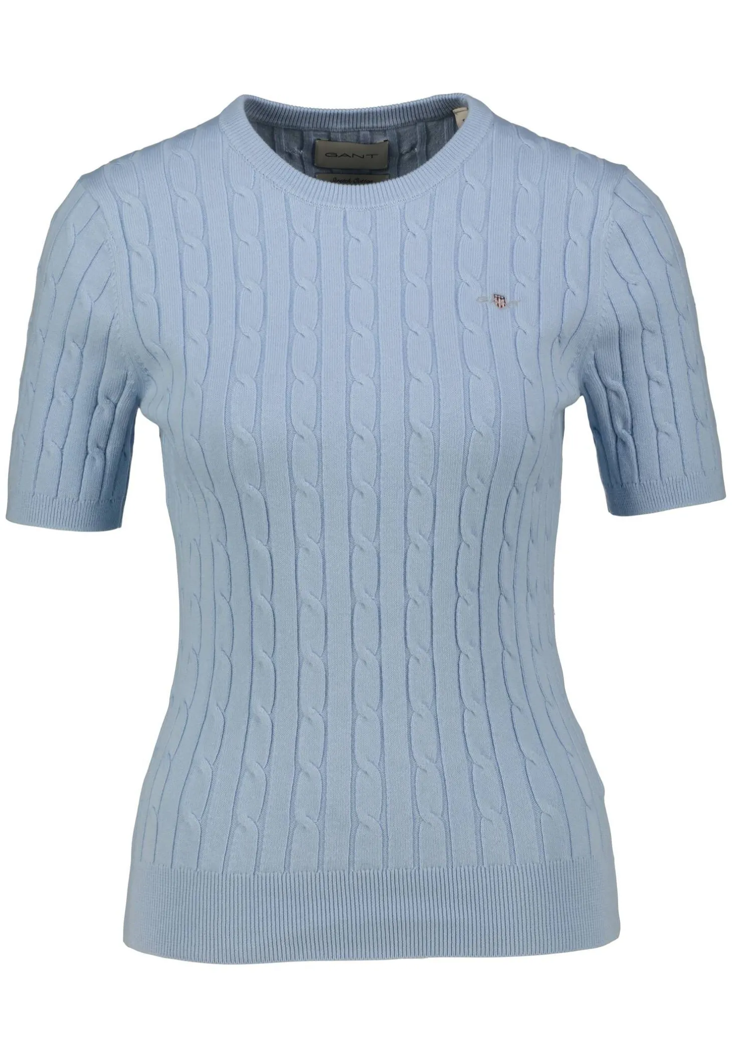 Damen Strickpullover STRETCH COTTON CABLE Slim Fit