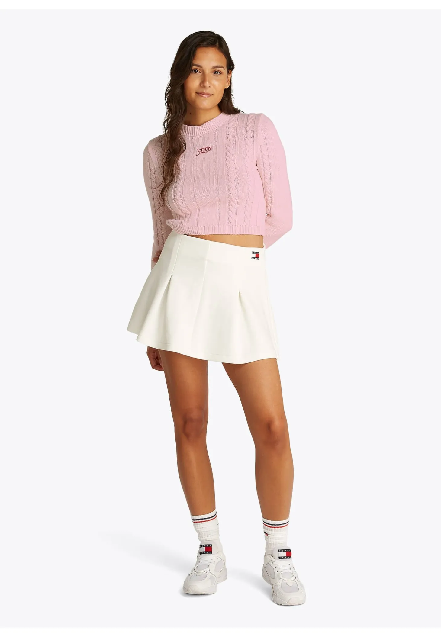 Damen Strickpullover TJW CABLE SCRIPT SWEATER EXT