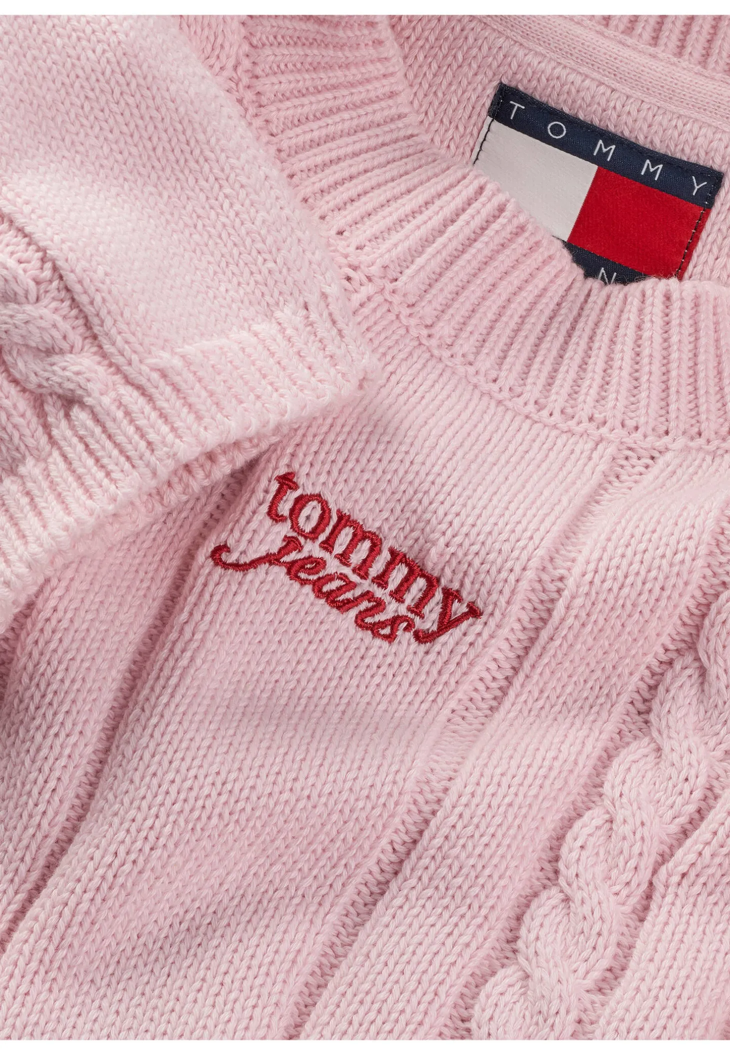 Damen Strickpullover TJW CABLE SCRIPT SWEATER EXT