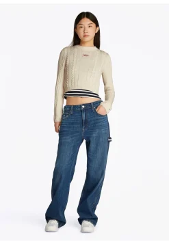 Damen Strickpullover TJW CABLE SCRIPT SWEATER EXT