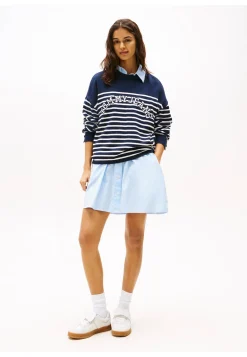 Damen Strickpullover TJW STRIPE VARSITY SWEATER