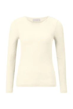 Damen Strickshirt aus Lyocell und Wolle WOOL RIB LONGSLEEVE