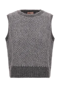 Damen Stricktop aus Alpaka-Mix