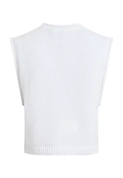 Damen Stricktop aus Baumwoll-Leinenmix Relaxed Fit