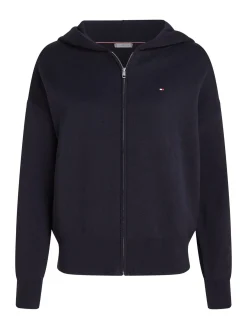 Damen Sweatjacke aus Baumwolle CO JERSEY STITCH Relaxed Fit