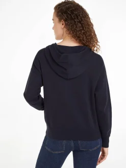 Damen Sweatjacke aus Baumwolle CO JERSEY STITCH Relaxed Fit