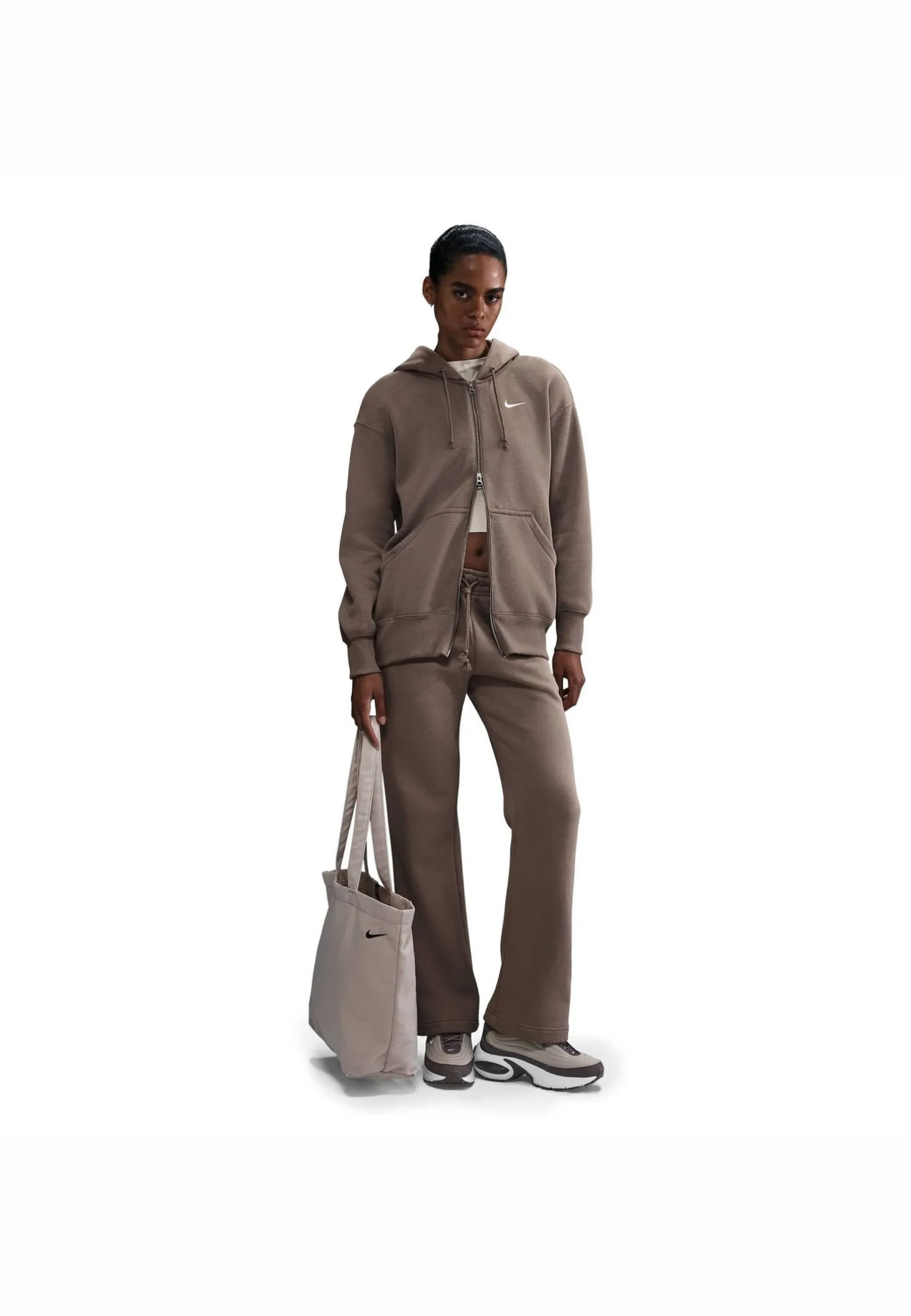 Damen Sweatjacke PHOENIX mit Kapuze Oversized Fit