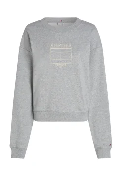 Damen Sweatshirt BOXY OUTLINE FLAG Relaxed Fit