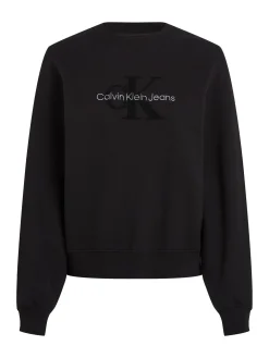 Damen Sweatshirt CHENILLE MONOLOGO Relaxed Fit