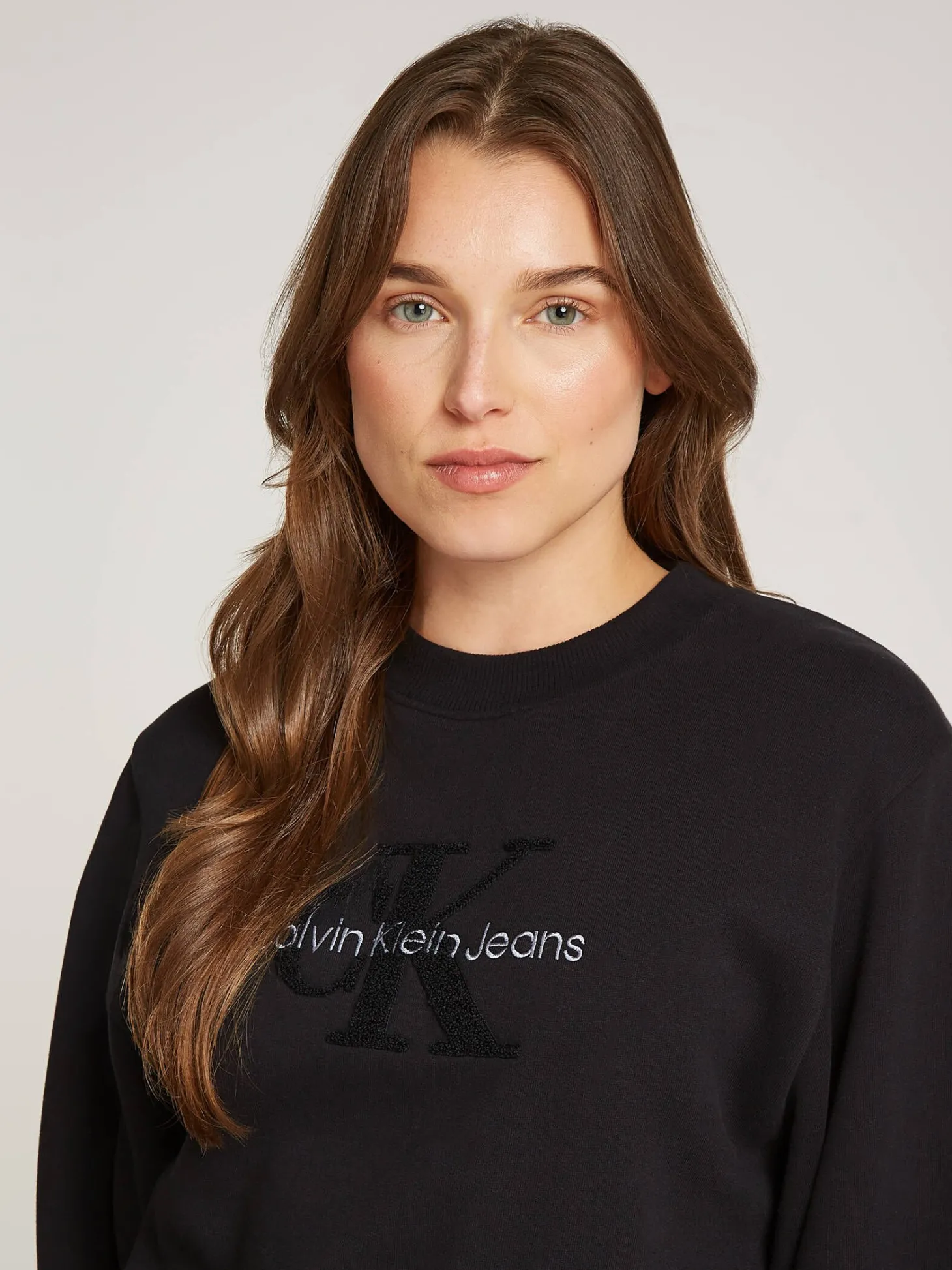 Damen Sweatshirt CHENILLE MONOLOGO Relaxed Fit