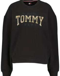 Damen Sweatshirt mit Glitzer-Logo