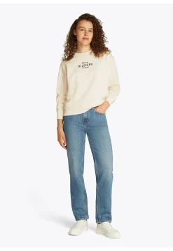 Damen Sweatshirt mit Logostickerei