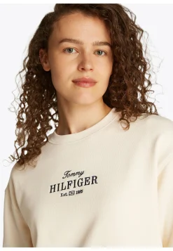 Damen Sweatshirt mit Logostickerei