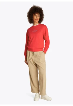 Damen Sweatshirt mit Logostickerei