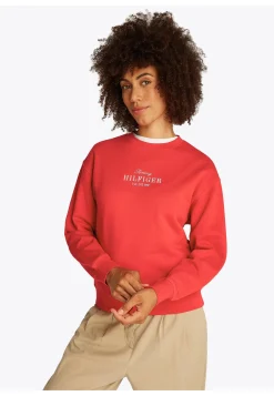 Damen Sweatshirt mit Logostickerei