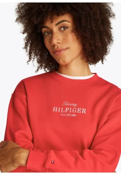 Damen Sweatshirt mit Logostickerei