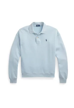 Damen Sweatshirt mit Polokragen