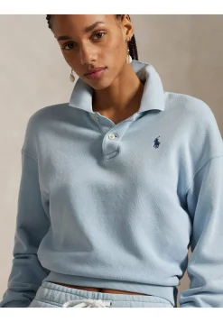 Damen Sweatshirt mit Polokragen