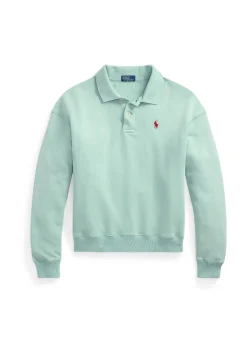 Damen Sweatshirt mit Polokragen