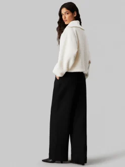 Damen Sweatshirt SHERPA mit Troyerkragen Relaxed Fit