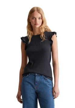 Damen Top mit Volants