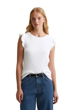 Damen Top mit Volants